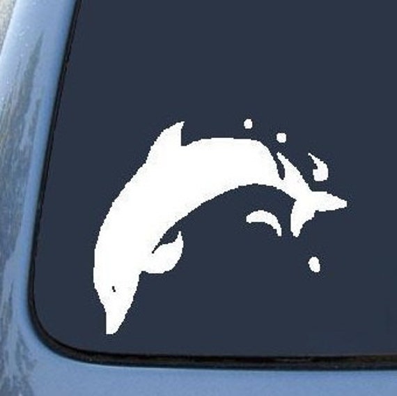Dolphin Vinyl Decal Sticker | Etsy
