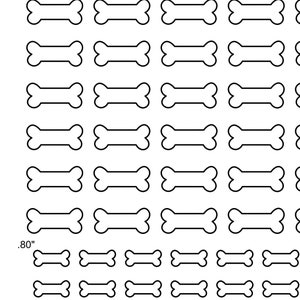 Bone Royal Icing Template