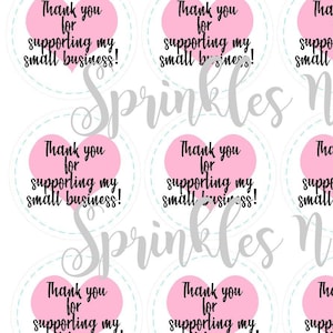 Vielen Dank für die Unterstützung meiner Small Business Tags