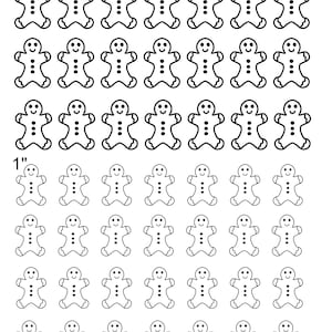 Gingerbread Royal Icing Template