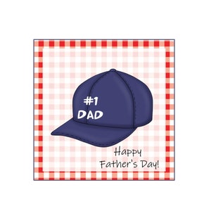 Baseball Hat Cookie Tag