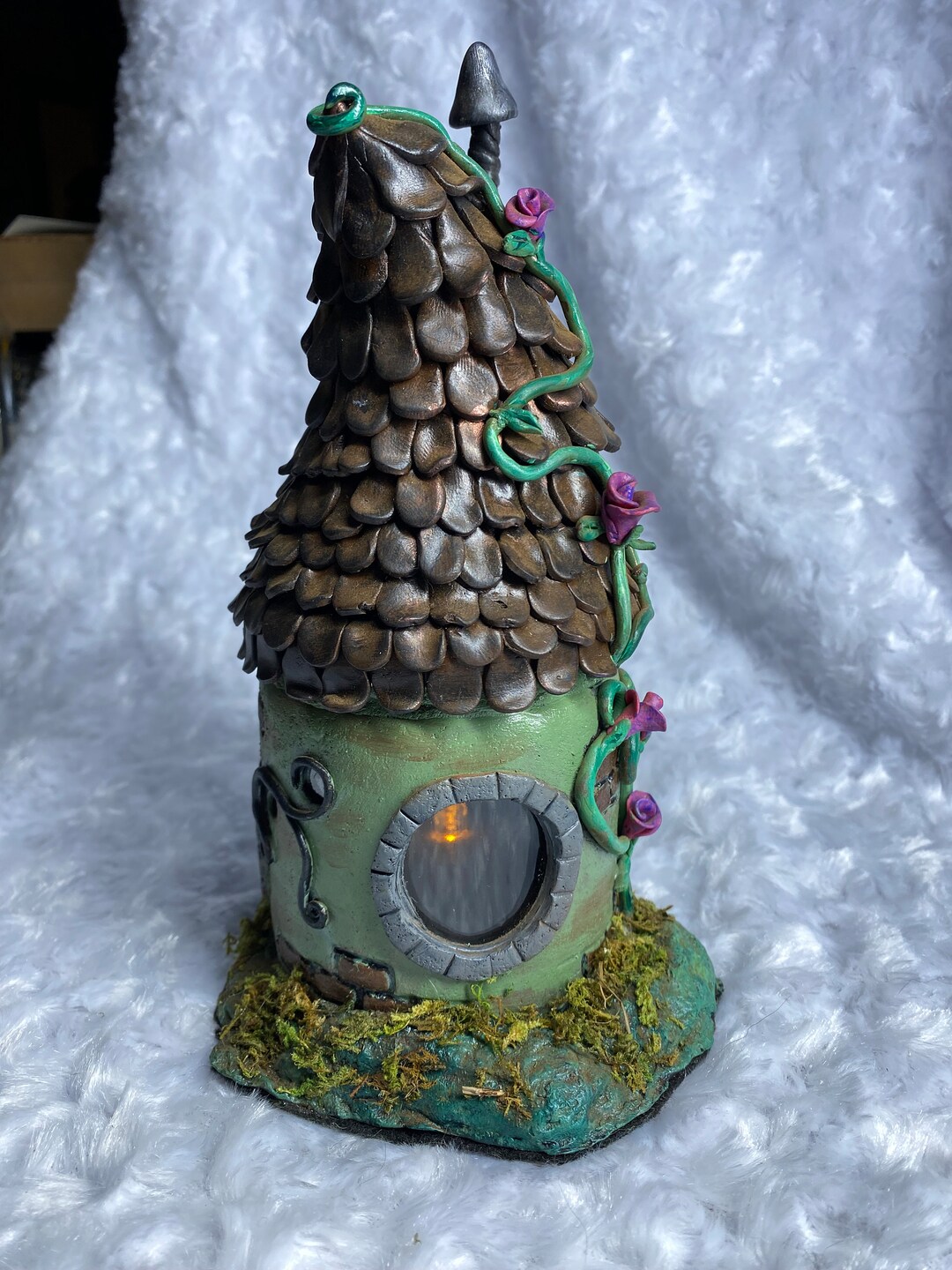 Little Light up Fairy House Jar Etsy