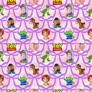 Talking Toys Purple Seamless Image, Coquette Pattern (Digital Download)