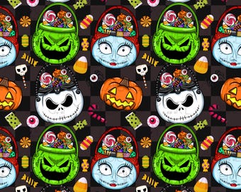 悪夢のハロウィンシームレスパターン、パンプキンキングデザイン（デジタルデザイン）