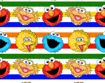 Learning Monster digital Pattern, Colorful Seamless Design (Digital Download)