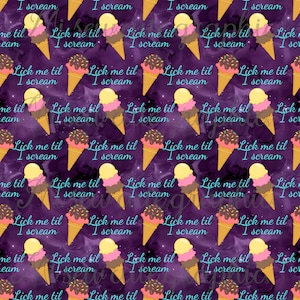 Lick Me Til I Screme Muster, Nahtlose Eis Muster, Nahtlose Muster für Erwachsene, Nahtlose Regenbögen