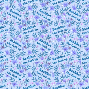 Nahtloses Erwachsenenbild, Shut the fuck up nahtloses, Fluchen, Nahtloses Fluchen Muster, Nahtloses Muster, Digitales Muster