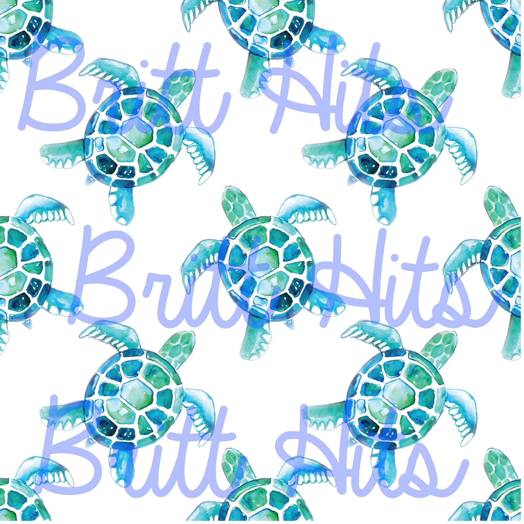 Beach Turtle Pattern Sea Turtle Seamless Pattern, Ocean Design (digital Design) - Etsy