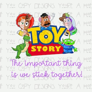 Talking Toys W/ Words Png, Sublimation Image, Andy’s Toys Purple PNG, Digital Design Instant Download