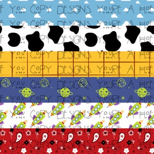 Rayures Toy Story transparentes, conception de jouet transparente, jouet de cow-boy, Space Ranger, jouets Andys, conception numérique, téléchargement immédiat