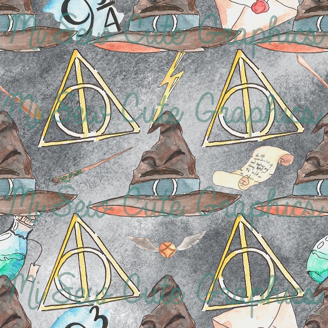 Wizard School Seamless Pattern, Magic Spells (digital Download) - Etsy