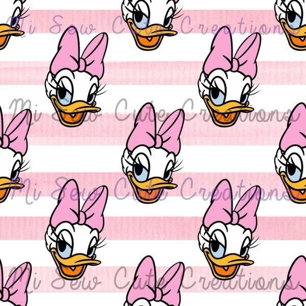 Seamless Duck Image, Duck Pattern, Girl Duck, Seamless Pattern, Instant Download, Digital Download