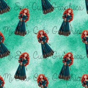 Seamless Princess File, Seamless Dolls, Seamless Design, Princess Seamless, Scottish Princess