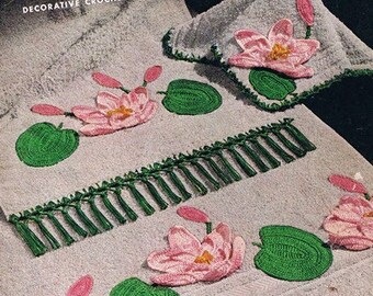 Bathroom Beauties: Decorative Crochet Patterns for Bath Towels, Guest Towels & Facecloths, PDF