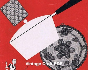 Pot Holders to Crochet, Coats & Clark Book No.243, PDF