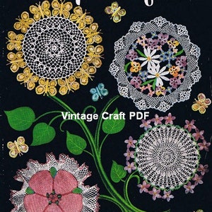 Doily Bouquet Crochet Patterns, Star Book No.71, PDF
