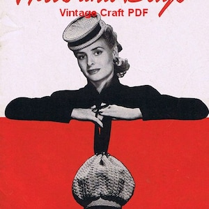 Hats and Bags Crochet Patterns, Star Book No.40, PDF