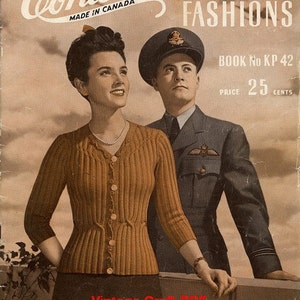 Hand-Knit Fashions, Corticelli Pattern Book No.KP42, PDF