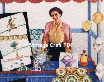 Fair and Bazaar Suggestions, Star Book No.74, Knitting and Crochet Pattern Booklet, PDF