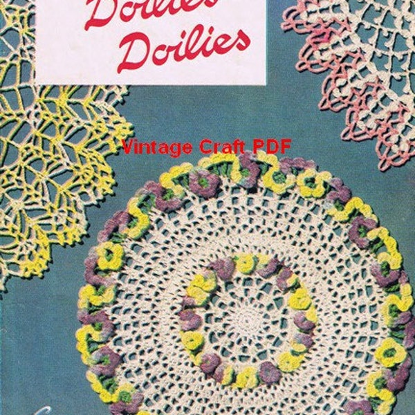 Doilies Doilies Doilies: 9 Doily Crochet Patterns, Star Book No.87, PDF