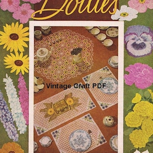 Flower Garden Doilies to Crochet, Lily Design Book No.52, PDF