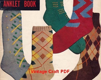 P.K. Sock & Anklet Knitting Pattern Book: 30 Original Designs for Men and Women, PDF