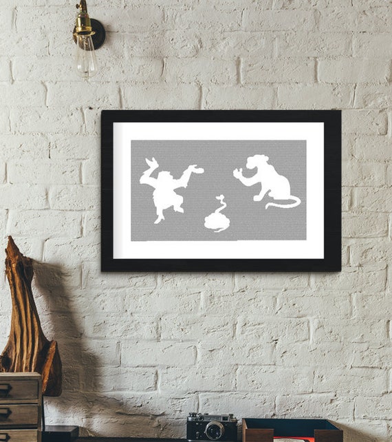 The Jungle Book Poster Louie Khan And Kaa Design Etsy