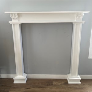 Grand Victorian Fireplace Mantel Surround: Custom Pine Hearth