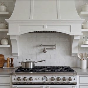 The Chadbourn Custom Wood Range Hood | Handcrafted Solid Wood Kitchen Vent Hood | Built-to-Order Architectural Woodwork