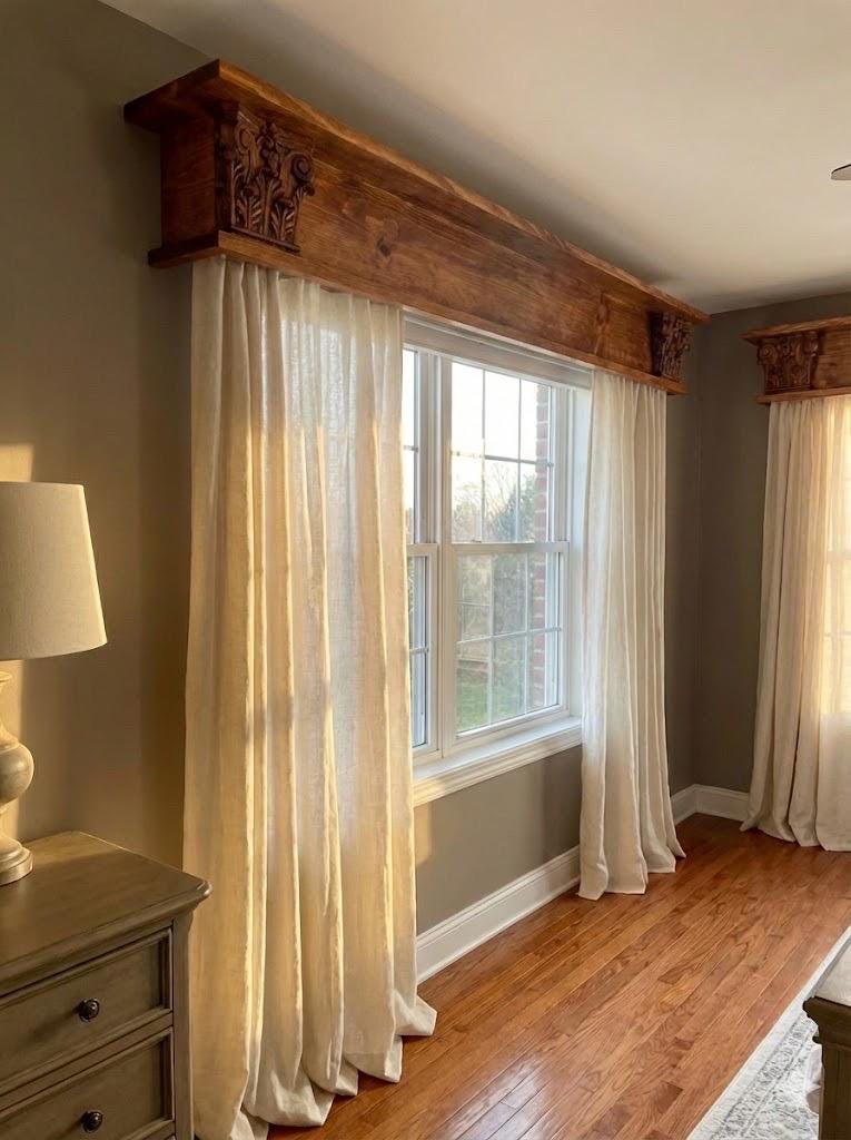 Solid Wood Window Cornice - Etsy