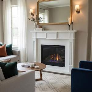 Handmade Wood Fireplace Surround: The Southport Model, Custom Mantel, Home Decor