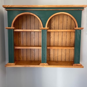 Arched Cathedral solid wood floating shelf w/Paint,Wall Mounted Shelf, Home Decor Shelf, Floating Display Shelf, Display shelf