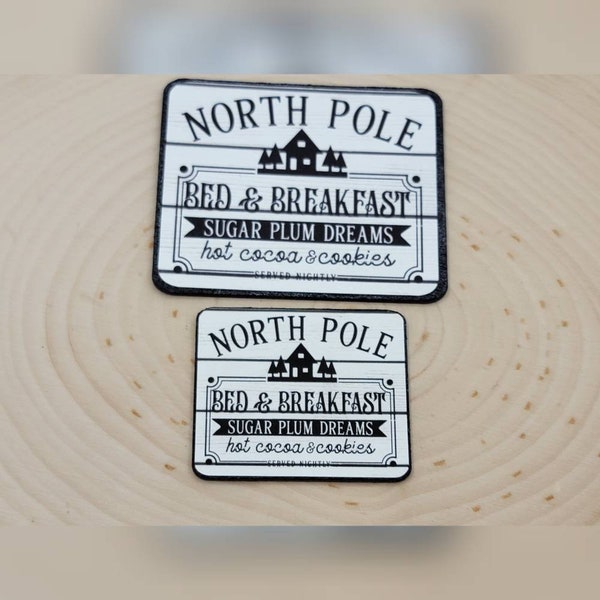 Christmas Miniature Sign Etsy