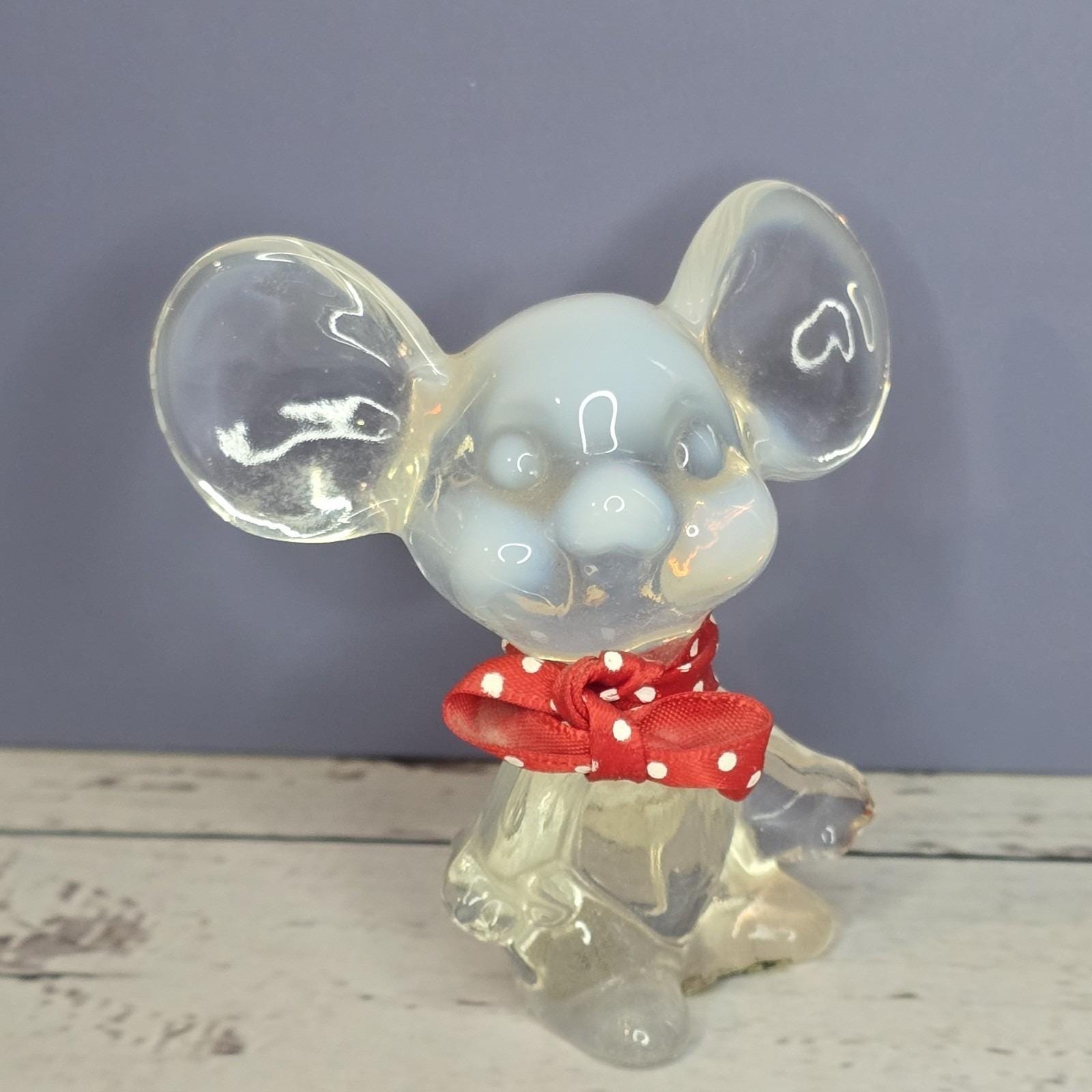 貴重！ Fenton Boutonniere Buddy マウス型置物 Fenton Glass Mouse - Etsy