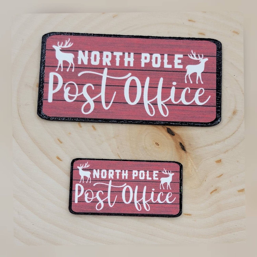 Miniature North Pole Post Office Sign 1:12 Scale 1/6 Scale - Etsy