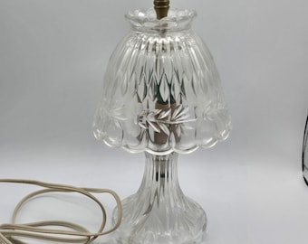 Princess House Leaded Crystal Glass Accent Table Lamp