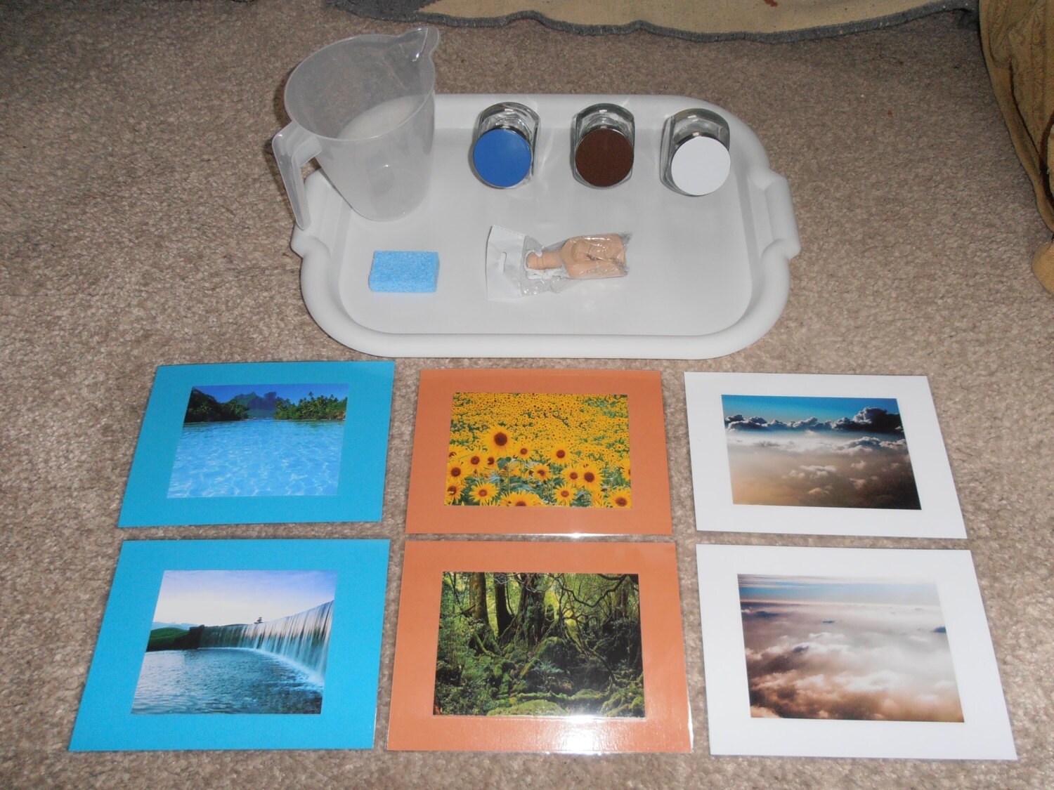 Montessori Land and Water Jars to Teach Geography Etsy