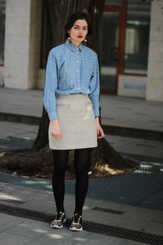 Tan skirt cheap with tights