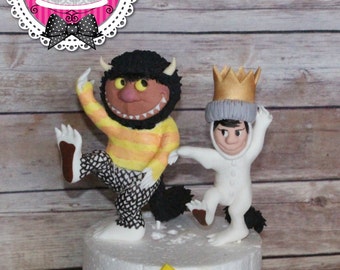 Where the wild things are fondant cake toppers
