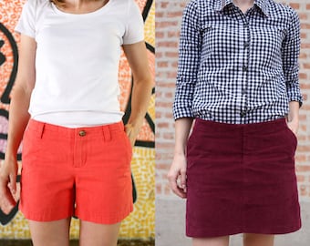 Chi-Town Chinos Shorts and Skirt Sewing Pattern