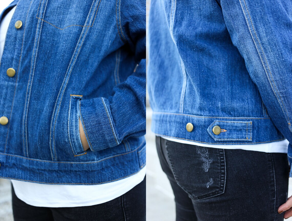Hampton Jean Jacket Sewing Pattern Etsy