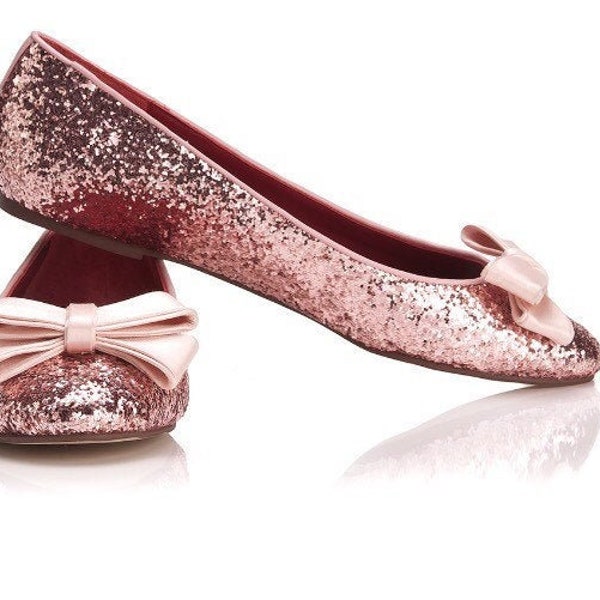 Custom Glitter Flats | Glitter ballet flats | Sparkly flats | Glitter shoes | Wedding shoes | Wedding flats | Bridesmaid shoes