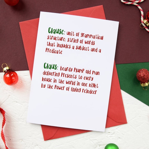 Elegant 70 Christmas Card Grammar