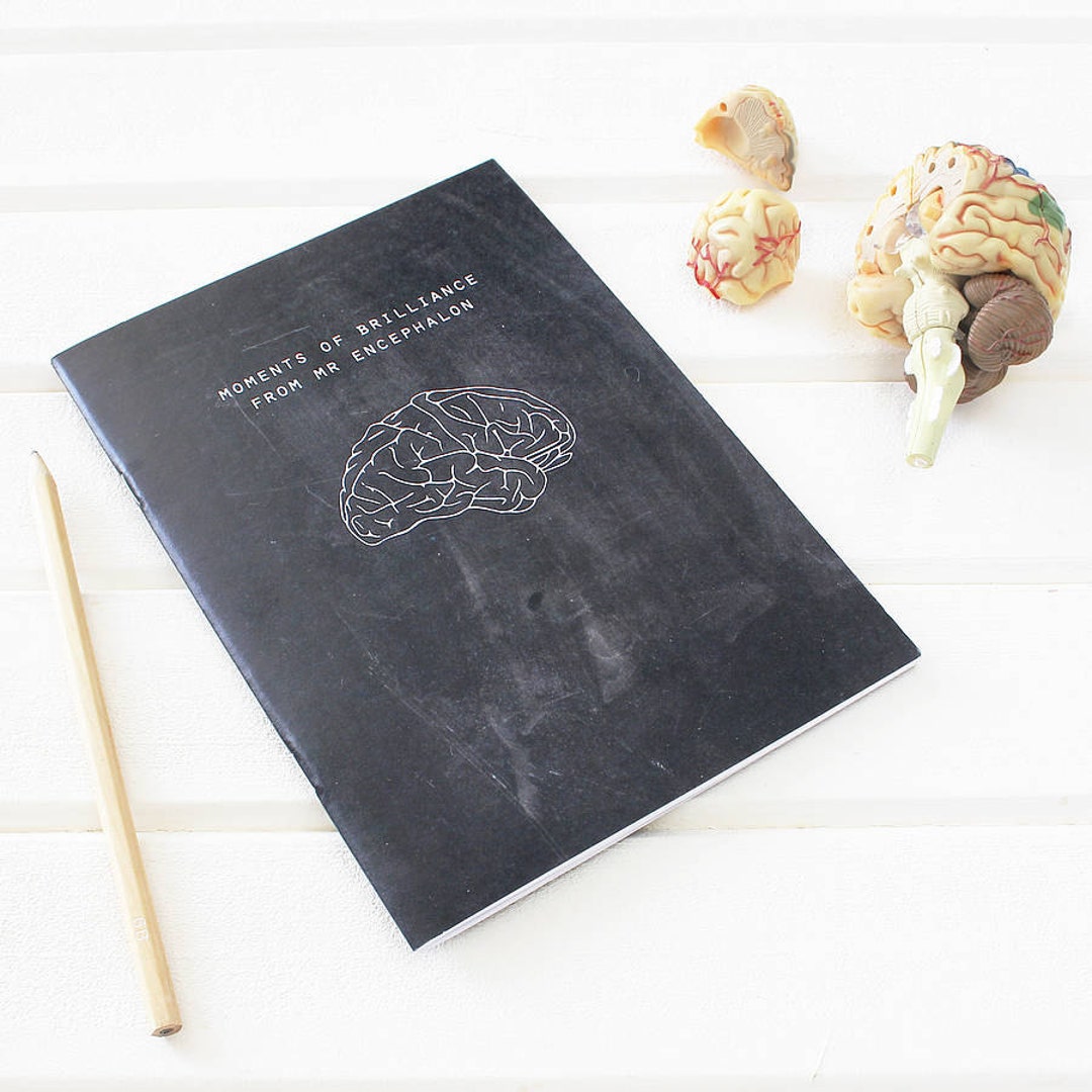 BRAIN NOTEBOOK Science Chalkboard for Neuroscientists. Scientific ...