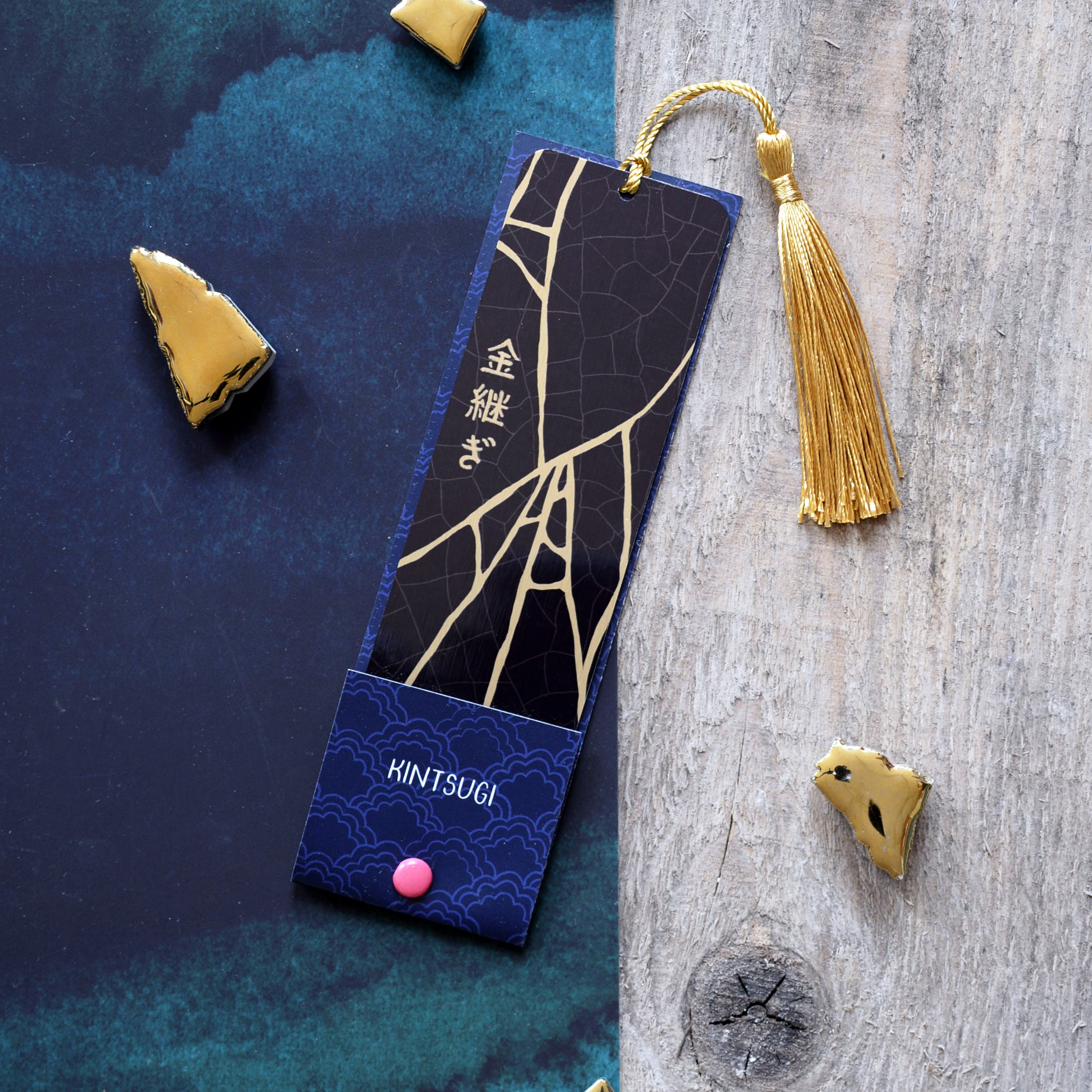 KINTSUGI BOOKMARK Japanese Tradition Definition Metal Gift Etsy UK