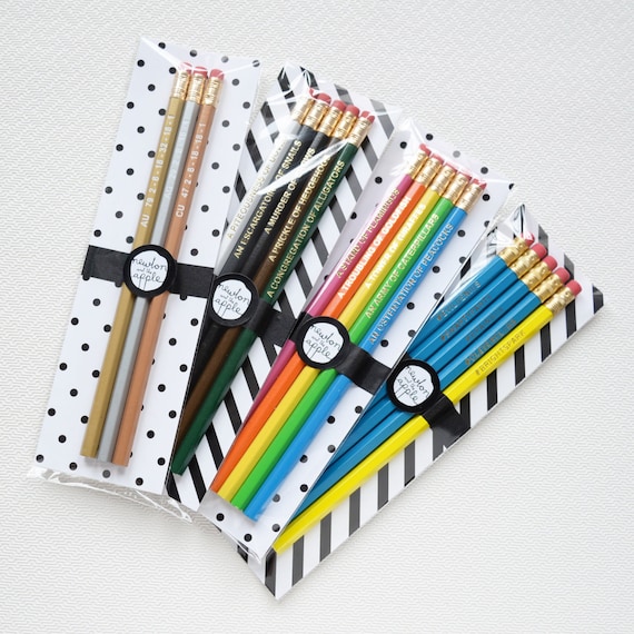 Crayon Pens Set of 8 - Teacher Pens - Teacher Gift