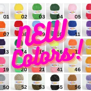 Korean Eyelash Scrubby Yarn <New Colors> Dish Scubbies, Scrubby, Scrubber, Crunchy, Eyelash, Susemi Yarn <Minimum order 2>*Please read desc.