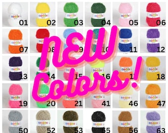 Korean Eyelash Scrubby Yarn <New Colors> Dish Scubbies, Scrubby, Scrubber, Crunchy, Eyelash, Susemi Yarn <Minimum order 2>*Please read desc.