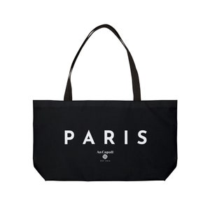 PARIS - Weekender Tote Bag - black