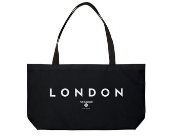 LONDON - Weekender Tote Bag - black